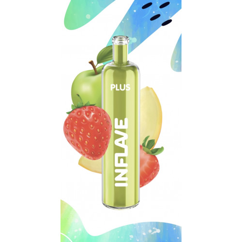 Электронная сигарета Inflave Plus 2200 затяжек Дыня Яблоко Клубника